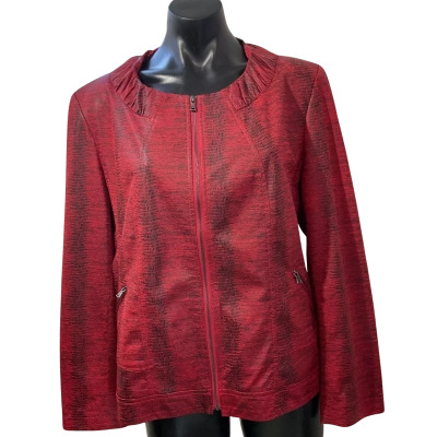 Noni B Womens  Size M Blazer Black  / Pattern / Red 