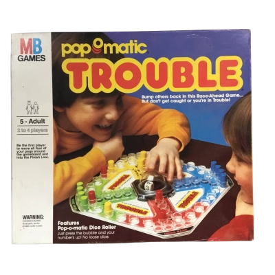 Vintage Popomatic Trouble Board Game
