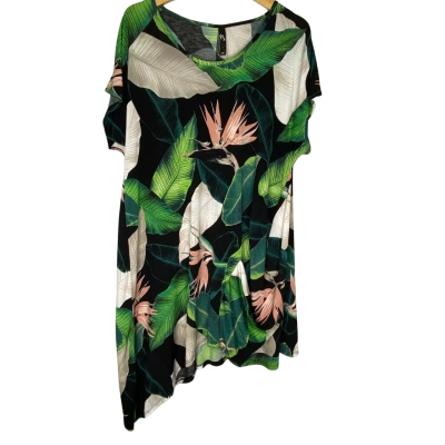 Taking Shape Womens  Size XXS Midi Dress Floral / Green / Pink  