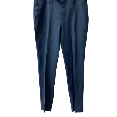 Politix Mens Slim fit Pants Blue wool blend E