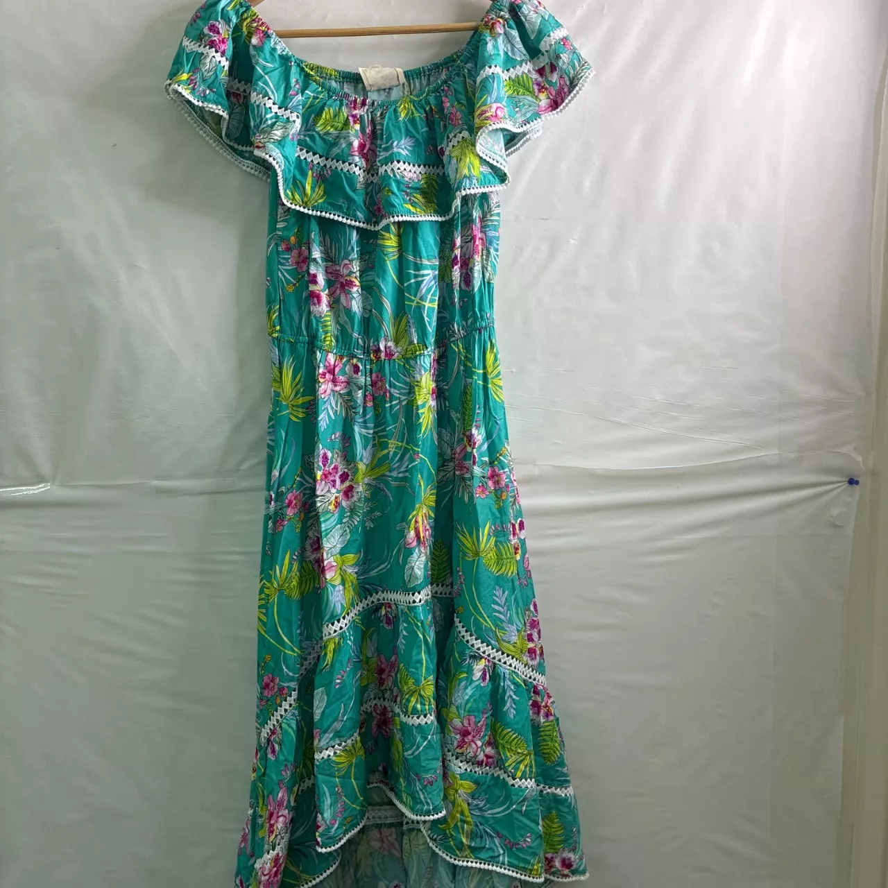 jaase green dress Lime Green Cotton A-line Short Dress | Dresses For Women main image 1