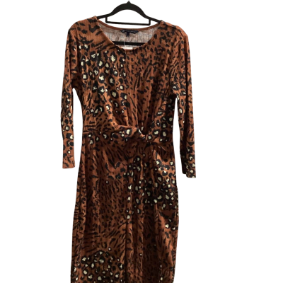 French Connection Womens  Size M Midi Dress Animal print