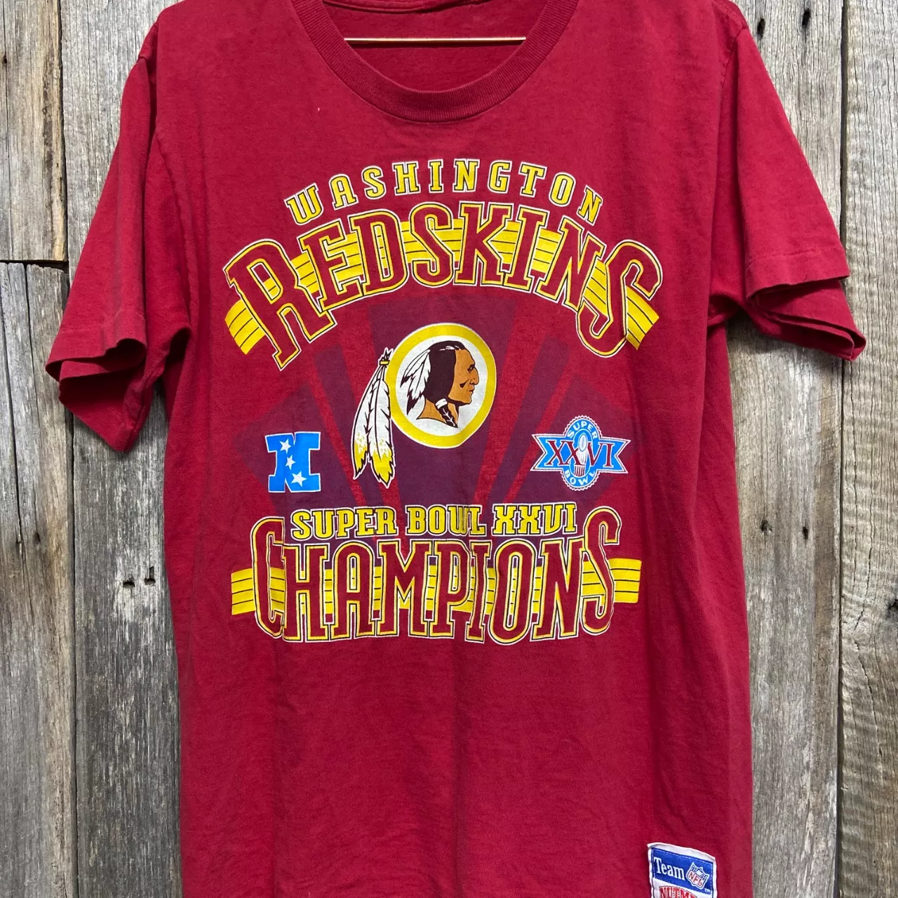 Pre loved vintage 1991 NFL Washington Redskins Super Bowl T-shirt (s)