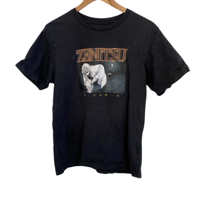 Uniqlo Zenitsu Demon Slayer  Size L Short Sleeve Shirt Black  