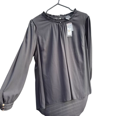City Chic Womens  Size S Black Long Sleeve Top