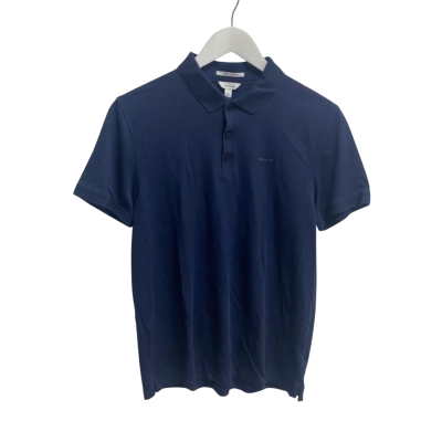 Calvin Klein Men Size S Short Sleeve Shirt Navy Blue 