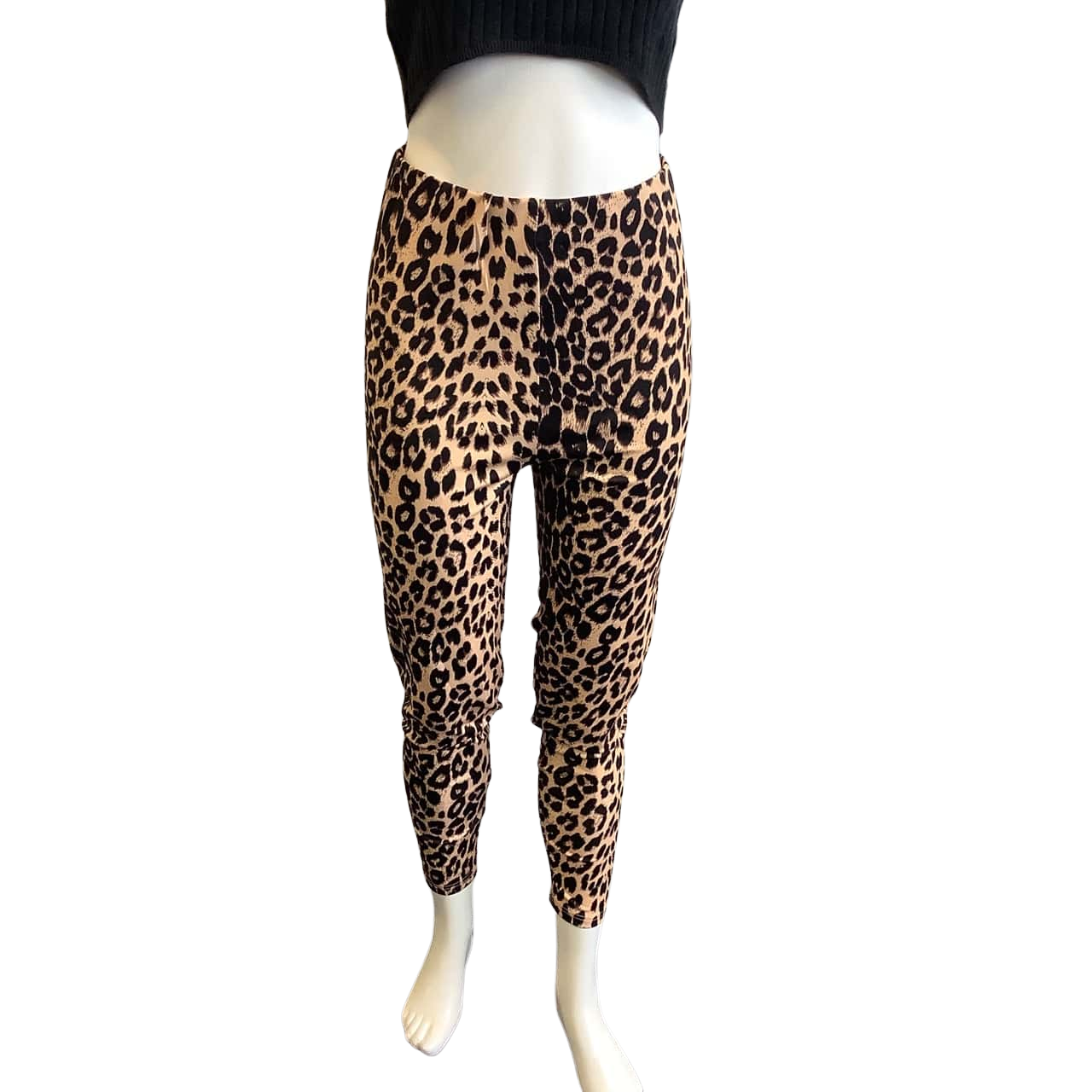 BNWT Leoni Women's Size XL Leggings Beige Leopard Print(s)