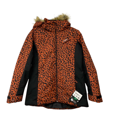 XTM Clay Leopard Jacket Womens  Size 12 Black  / Burnt Orange 