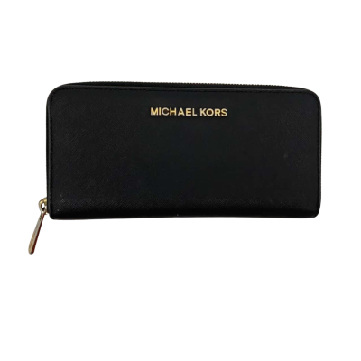Michael Kors Womens Clutch Black  / Gold 