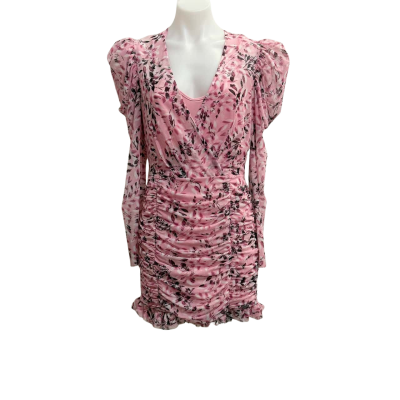  Womens  Size M Mini Dress Floral / Pink  