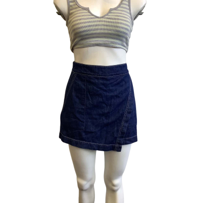 BNWT Just Jeans Women's Size 12 Aline Denim Skort Dark Blue 