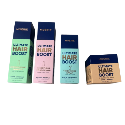 ULTIMATE HAIR BOOST SHAMPOO + CONDITIONER 250ml Thickening spray 150ml nourishing mask 122ml Biotin Minerals Amino Acids