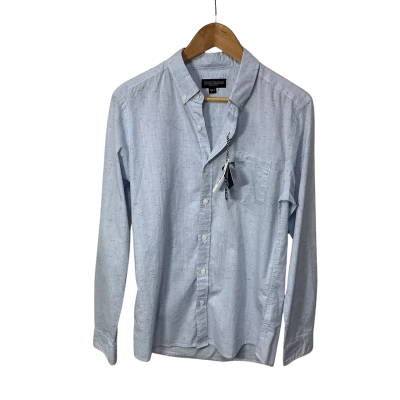 Just Jeans Mens SizeS Light Blue / Navy Blue Fleck Long Sleeve Shirt (new)