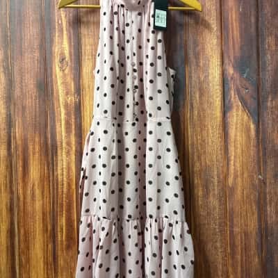 Portmans  dress  pink brown spots   Size 10 new 