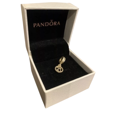 Discontinued Pandora Womens Charm Bracelet Silver Pandora 21 Anniversary Birthday Sterling Silver Charm 790496 In  box 