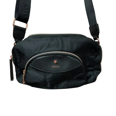 Mimco Womens Cross Body Bag Black / Rose Gold 