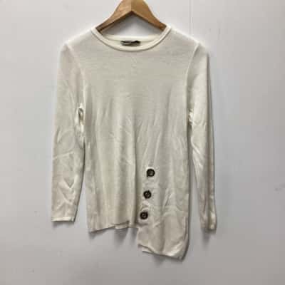 Marco Polo Womens  Size XS White top (f)