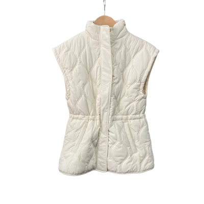 Seed Womens  Size 4 Puffer Vest Jacket Cream 