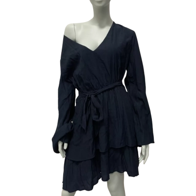BNWT Calli Womens  Size 18 Midi Dress Navy Blue 