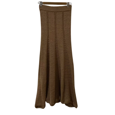 Sheike Womens  Size S Knit Maxi Skirt Brown 