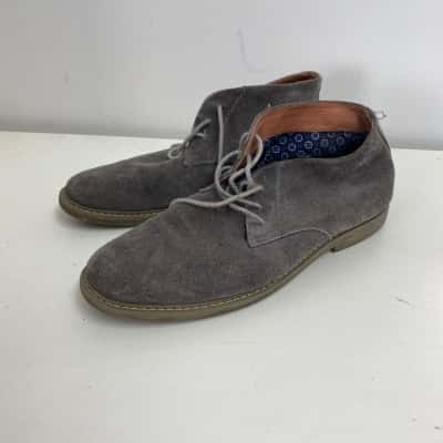 Colorado Grey Leather Suede Boots  Size 9 