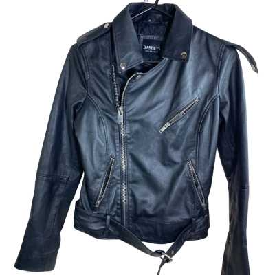 Barneys New York Womens  Size 8 Leather Jacket 