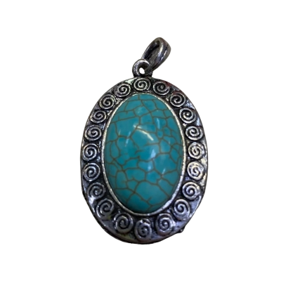  Womens Pendant Blue / Silver 