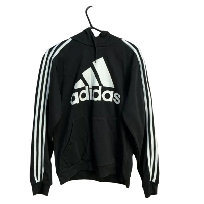 Adidas Mens  Size M Hoodie Black  / White 
