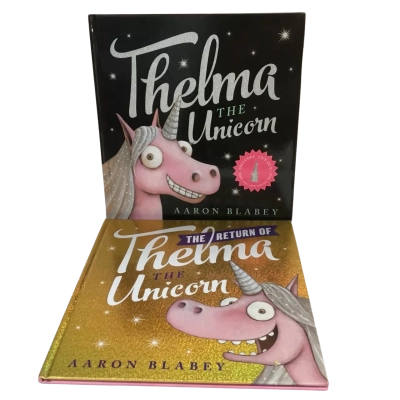 Thelma the Unicorn Hard Cover Books x 2 Aaron Blakey 