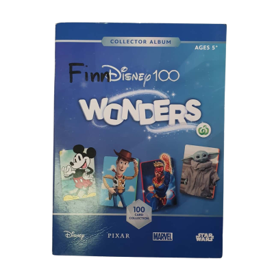 Disney 100 Woolworths Wonders Album & Complete Set Of Trading Cards