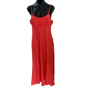 Minkpink Womens  Size XL Midi Dress Coral 