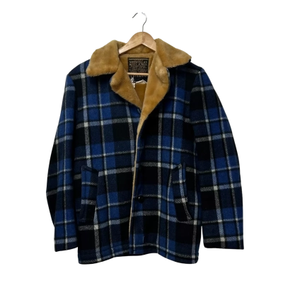 Vintage Norwellan Bluey Junior Showerproof John Halifaz Coat Size SM/14