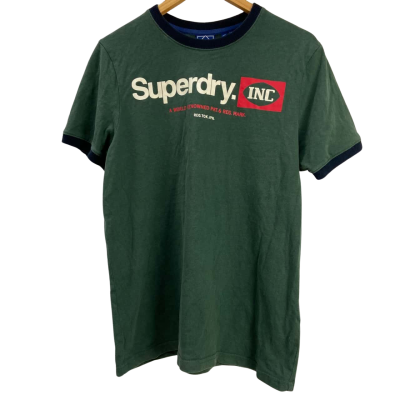 Superdry - Mens Short Sleeve T-shirt - Size XL - Green 
