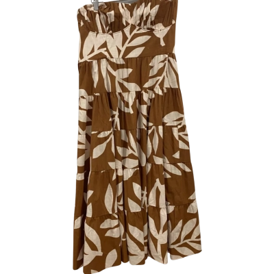 Mister Zimi Womens  Size 16 Casual Dress Brown/ Cream 