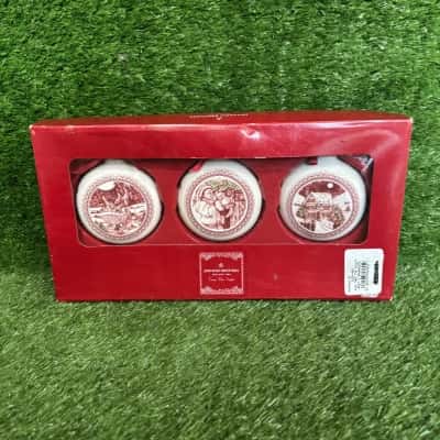 Johnson Brothers Twas The Night Set Of 3 Ornaments (Boxed)