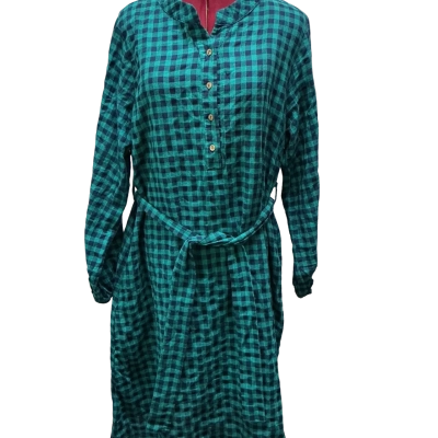 Willow & Tree Womens  Size 16 Maxi Dress Blue / Checked / Green 