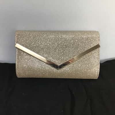 Colette Hayman Gold Tone Sparkle Clutch