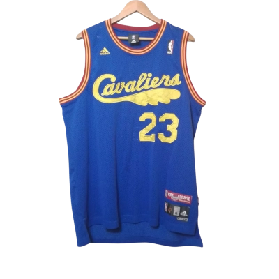 Adidas NBA Size XL Cleveland Cavaliers 23 LeBron James Blue Jersey