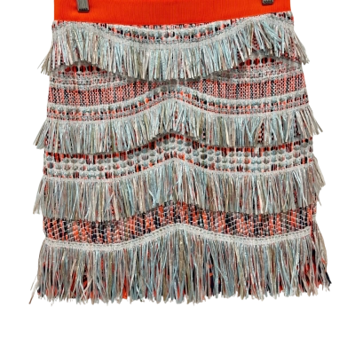 Sass & Bide Womens  Size 10 Mini Skirt Burnt Orange / Multicoloured 