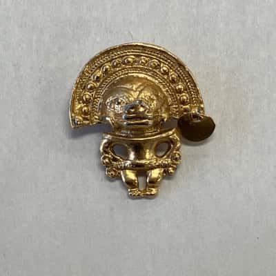 Vintage Women’s Mayan/Aztec Anthropomorphic Figure Brooch