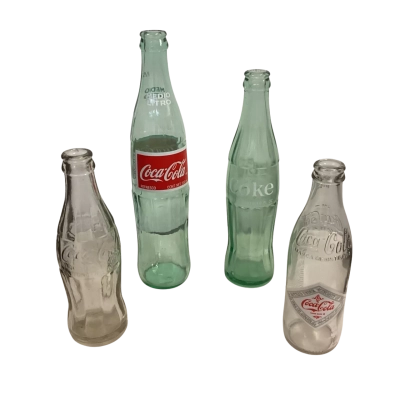 Vintage Coca-Cola Bottles x 4