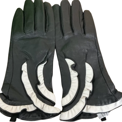 Violet Pricilla Lamb Leather Gloves Size 7