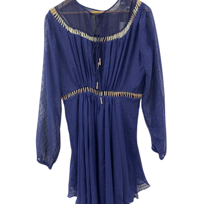 Finders Womens  Size XL Long Sleeve Dress / Midi Dress Navy Blue 