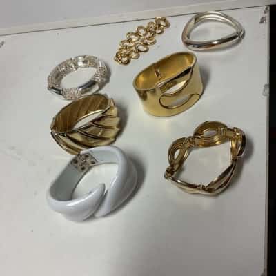  Womens Bracelets Gold / Silver / White tones