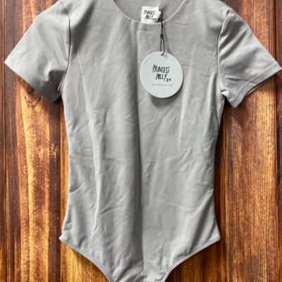 Princess Polly  Size 8 Bodysuit Grey  new 