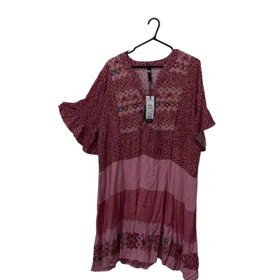 Taking Shape Pink Starburst Sequinned Tunic Size 20 