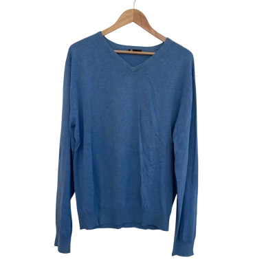 Industrie Mens  Size XXL V-Neck Jumper Blue 