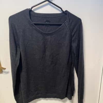 Husk Womens  Size 12 Long Sleeve Shirt Grey 