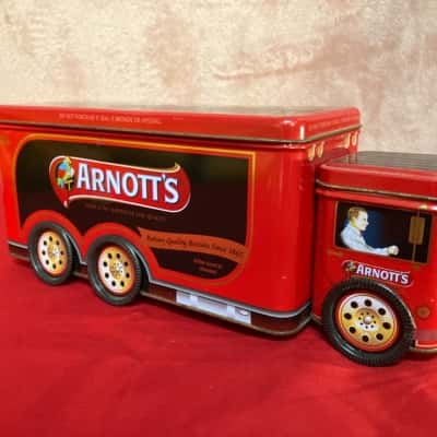 Collectable Arnotts Red Truck Biscuit Tin 