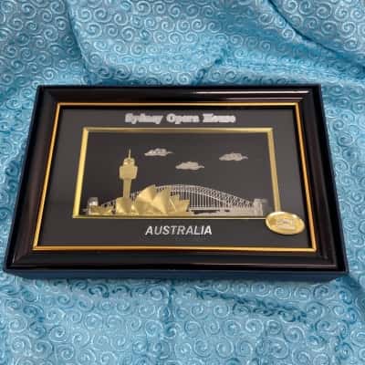 Sydney opera house 24K gold plated souvenir 